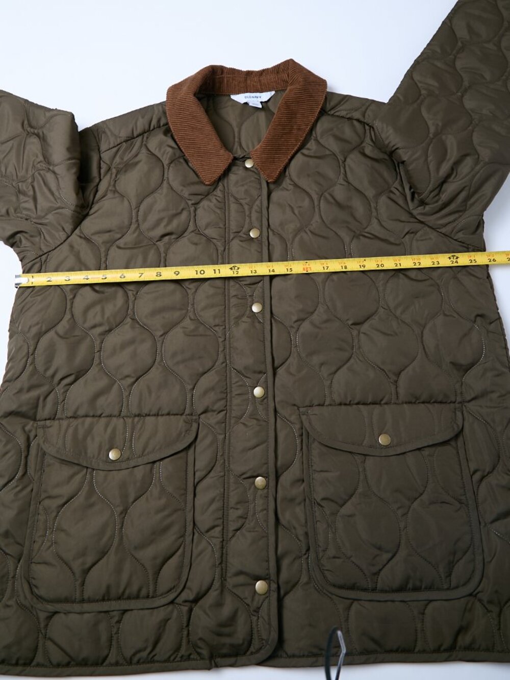 Old Navy Quilted Barn Chore Jacket Olive Brown XL utility coat - Picture 9 of 9